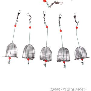 낚시채비 스텐 집어제 밑밥통 카고 미끼 케이지
