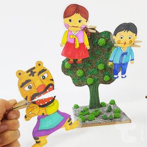 초등 말하는 종이집게 동화구연 인형놀이 세트 공방 체험 키즈클럽 꾸러미 학원 작품