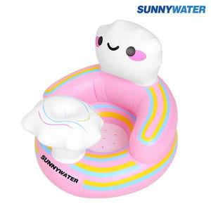 써니워터 레인보우 소프트 의자 소파 유아 아기 베이비 범보 부스터 목욕의