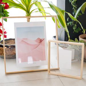 투명 아크릴액자 우드 원목액자 A4 A3 A2