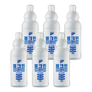 볼크린 1L 6개 화장실 변기세정제 백화 요석 타일 소변기 물때 녹 찌든때 제거 청소