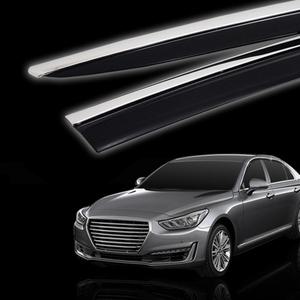 제네시스 EQ900 블랙 다이아몬드 썬바이저 몰딩 D949 도어바이져 튜닝 용품