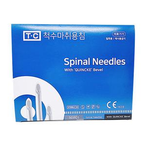 태창 스파이날 니들 18G 90mm 척수마취용침 50개 박스