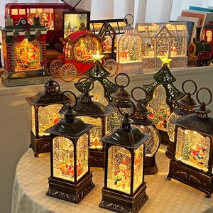 크리스마스 오르골 선물 소품 장식 스노우볼 워터볼 / 01-A. 사각오르골_선물산타