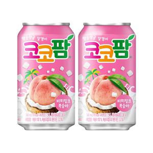 코코팜 피치핑크 복숭아 340ml/ 40캔