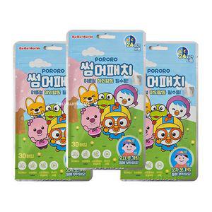 뽀로로 썸머패치 30매입 x 3개/캐릭터 유아 어린이