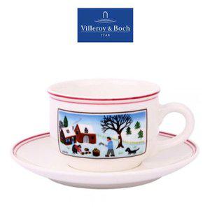 [기타][한길]빌레로이앤보흐 디자인나이프크리스마스티컵0.25L&소서1인조