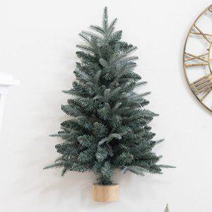 [플라워트리]크리스마스트리 반쪽 벽트리 나무 무장식 고급 회색빛 가득찬트리 75cm 벽걸이 PE PVC 하프...