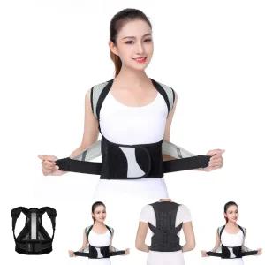 바디온 남녀공용 이중벨트 바른자세밴드(L)/등/교정기/굽은/어깨/척추/교정/밴드/바른/자세/허리/보호대