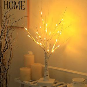 자작나무트리 크리스마스 미니 나무 트리 60cm 인테리어 조명 LED 무드등