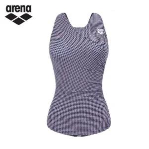 아레나 A4FL1LS02 PNK 클래시 여성 브라컵내장 U백 치마형 실내 아쿠아 겸용 원피스 수영복