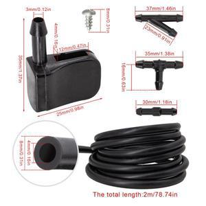 범용 와이퍼 암 와셔 노즐 스프레이 제트, 2 미터 호스 포함, 메르세데스 벤츠 비토 W638 스프린터, 쌍용