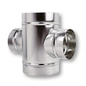 스파이럴 스텐연통 크로스티 150mm 파이 덕트 연도 배관 난로 자재