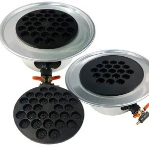 카시안 업소용 가스식 원형 국화빵 기계 풀빵 길거리 간식 디저트 푸드트럭