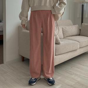 [시크릿라벨] 보송코듀로이투핀턱와이드팬츠