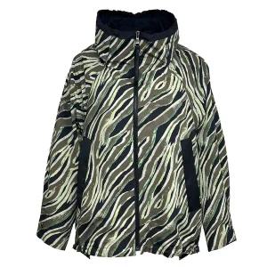 [데시데] 볼륨카라 지브라프린트 소재 짚업점퍼 DOW506