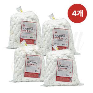 수성 탈지면롤 S 슬라이스형 3호 X 4개 450g 솜볼 치과 지혈 코튼볼 코피솜