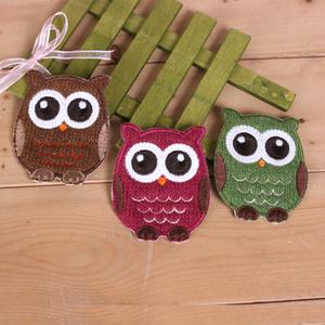 [펠트친구] 부엉이 니트 와펜/ 패치 가방 뱃지 의류 소품 브로치 꾸미기 리폼 포인트