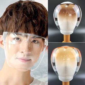 안면 마스크 얼굴 보호대 페이스 가드 쉴드 보호 안경 보호구 방풍 방진 예초기 실험실 조리실 A 투명