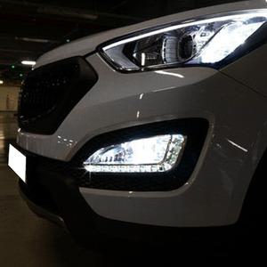 싼타페DM 안개등 LED 데이라이트 1:1 교체형 램프 용품