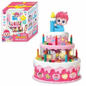 베베핀 멜로디 빙글빙글 촛불 생일 케이크