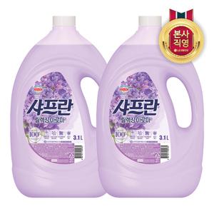 샤프란 섬유유연제 릴렉싱 아로마 본품 3.1L 2개