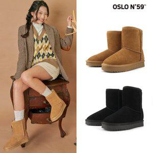 오슬로 N59 피요르드 미들 여성 천연소가죽 스웨이드 부츠 어그