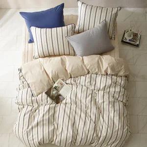 [홈바이템퍼] 로키 60수 고밀도 오가닉 리버서블 이불베개커버 퀸 (네이비)