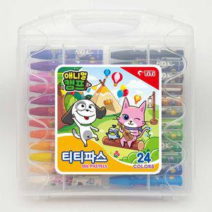 티티 24색 크레파스 애니멀캠프