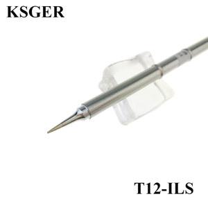 KSGER T12-ILS IL I BL B B2 납땜 인두 팁 FX951 스테이션 핸들 용 용접 DIY 도구 75W 빠른 가열 자동 수면 24V
