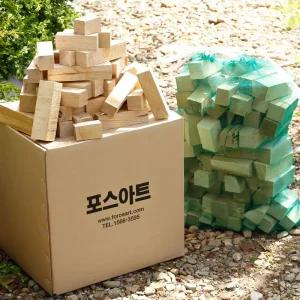 포스캠프 참나무 큐브장작 캠핑장작 불멍 미니화로 화목난로 바베큐