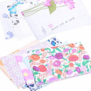 여성 큰 순면 면 땀 나염 염색 가제 가재 손수건 선물 대형