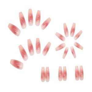 셀프 네일팁 젤네일 붙이는 손톱 연장 치크 핑크
