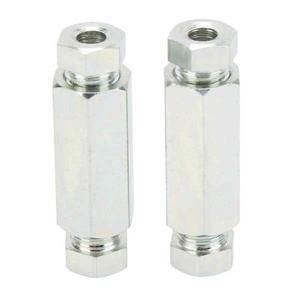 2개/대 브레이크 파이프 커넥터 3/8in 인라인 여성  남성 너트 교체 영국 미국 자동차 PRE 1980 피팅