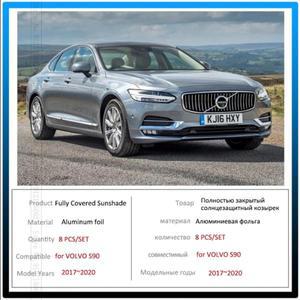 볼보 호환 S90 용 풀 커버 차양     자외선 차단 앞 유리 사이드 윈도우 바이저 초라한 자동차 액세서리