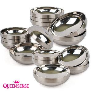 세신 BOO 스텐 이중면기-5개 탕기 냉면기 스텐식기 식당면기 갈비탕기 칼국수 이중탕기 비빔기 면그릇