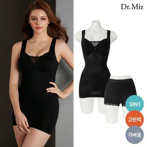 [닥터미즈] 심리스 푸시업 란쥬 쉐이퍼 팬티 세트_블랙