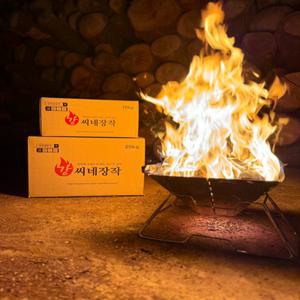 강씨네장작 국내산 명품 참나무 3차건조 화로대 캠핑장작 10kg