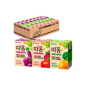 빙그레 따옴 오가닉 유기농주스 3종 120ml x 24개