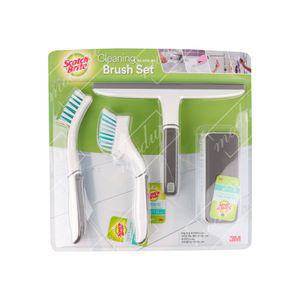 [모두쇼핑]스카치브라이트 청소솔 4종세트 브러쉬 스퀴지 화장실청소 타일청소솔 욕실청소솔 청소브러쉬