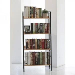 이지심플 책장겸용선반 4단 책꽂이 수납 조립식 주방 거실 철제선반