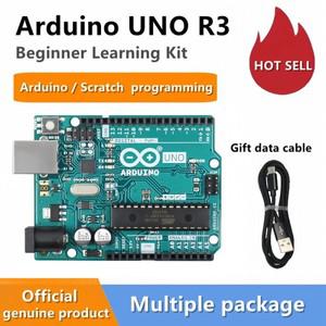 Arduino UNO R3 개발 보드 , 공식 정품 영어 버전 , Arduino UNO R4 학습 개발 보드 센서 키트 , C 언어