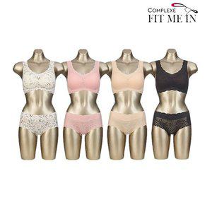 콤플렉스 아쿠아런닝 편한브라 노와이어 여자속옷세트 8종