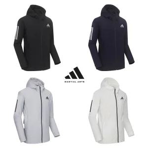 아디다스 컴뱃스포츠 마샬아츠 초경량 에어쿨링 후드 트레이닝 자켓 TR 140HS 남녀 여름용 슬림핏 상의