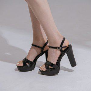 [소보제화]르비아 플랫폼 스트랩샌들 11cm