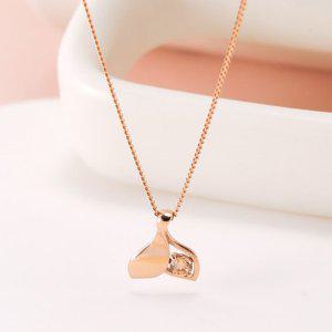 [비앤비골드] 14K 통통 고래꼬리 샴페인 체인 목걸이 JNN40954