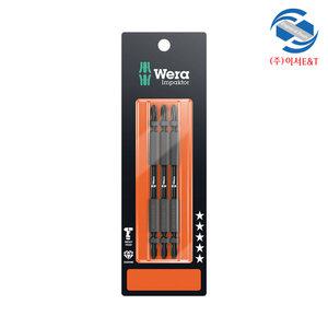 WERA 베라 05344225001 다이아몬드 십자 임팩 토션비트 851/23 PH2x110mm (1팩 3pcs)