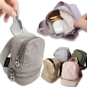 넉넉한 사이즈 백팩 립스틱 화장품 여성 담배 에어팟 버즈 케이스 파우치 백꾸 가꾸 키홀더 포함 남여공용 커플 미니백