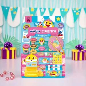 핑크퐁 아기상어 디저트 가게 역할놀이 도넛 아이스크림 피규어 계산대 미니어처 시장놀이