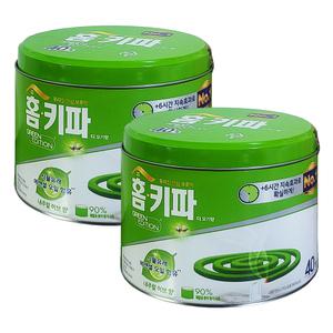 홈키파 모기향 허브향 40매 x 2개 홈매트 모기약